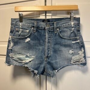 A Gold E Parker Vintage Cut Off Shorts Size Women’s 24 Color Blue